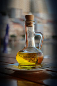 Olivový olej ve skle